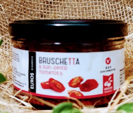 Брускетта из вяленых томатов с оливковым маслом  EUROS ст/бан 150 гр