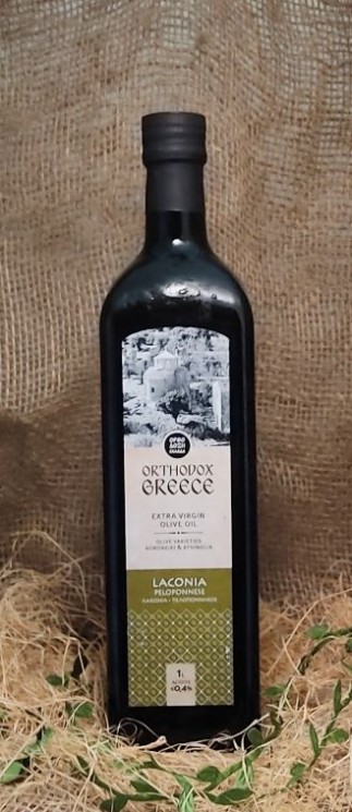 Оливковое масло Extra Virgin Laconia стек/бут. 500 мл
