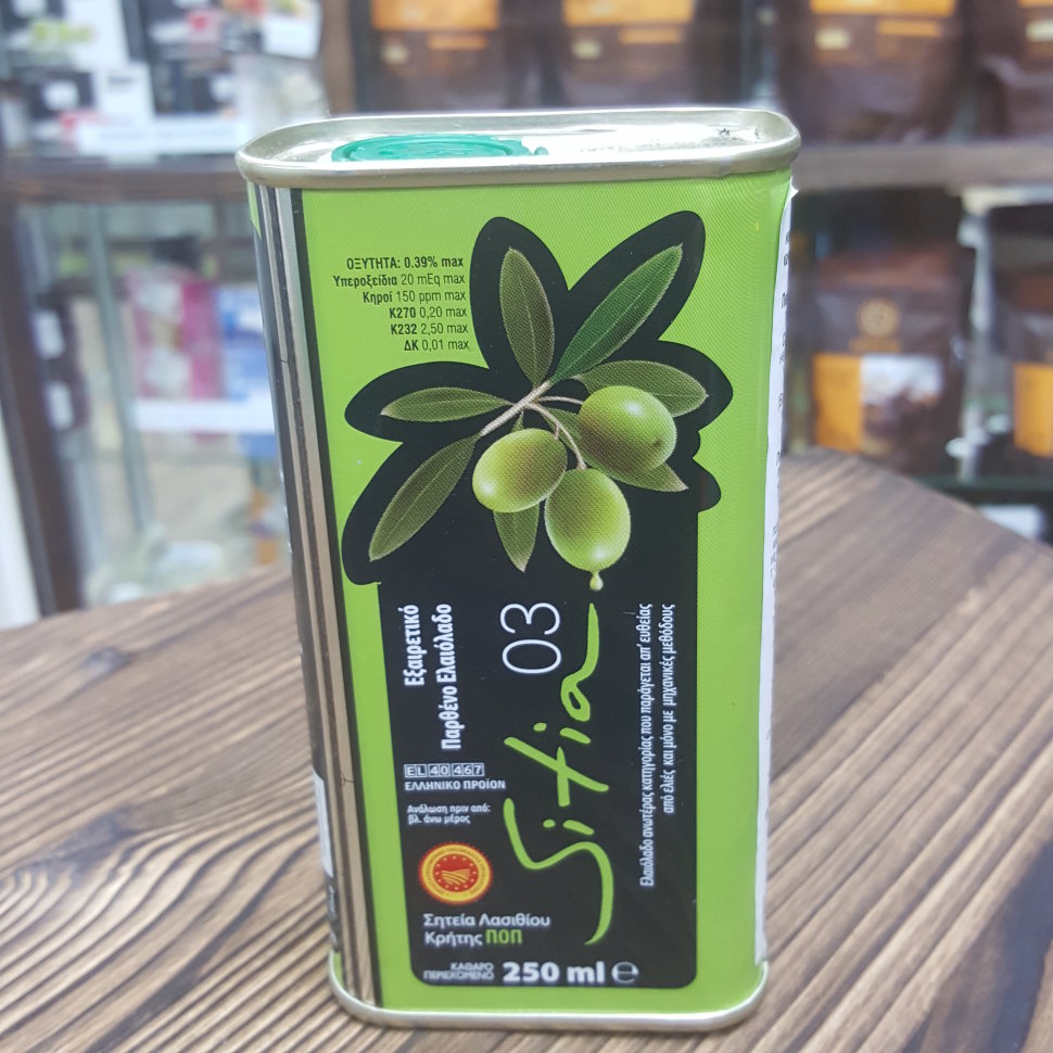 Оливковое масло Extra Virgin Sitia PDO 250 мл