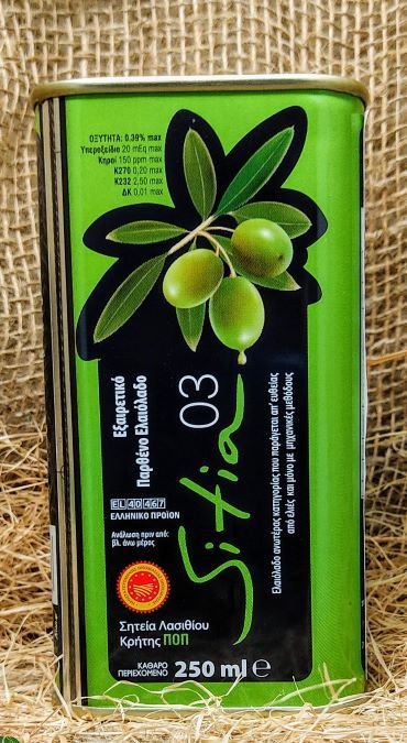 Оливковое масло Extra Virgin Sitia PDO 250 мл