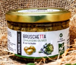 Брускетта из артишоков с оливками халкидики в оливковом масле  EUROS ст/бан 150 гр