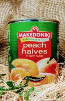 Персики консервированные в сиропе HALVATZIS жес/бан 822 гр