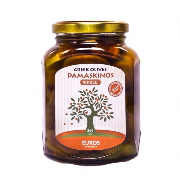Оливки Арголида (Гайдура) в оливковом масле EUROS ст/бан 340 гр