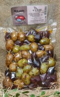 Оливки Микс с буково  XL  EUROS вак.уп.  500 гр