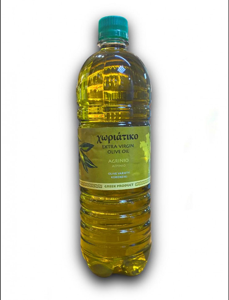 Оливковое масло Extra Virgin деревенское Agrinio пласт/бут 1 литр