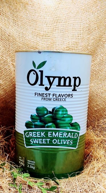 Оливки изумрудные OLYMP пастериз. жестян банка 2,5 кг