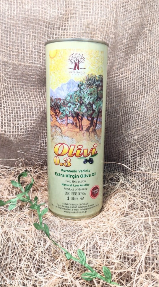 Оливковое масло Extra Virgin Olivi жест/банка 1 литр