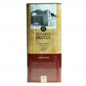 Оливковое масло Extra Virgin Akrotiri жест/бан. 5 литров