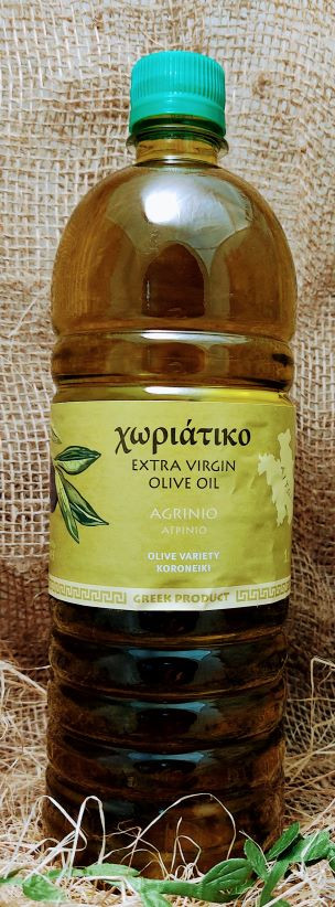 Оливковое масло Extra Virgin деревенское Agrinio пласт/бут 1 литр